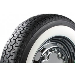 145R15 (145SR15) 78S TL MICHELIN XZX FLANC BLANC 40 MM